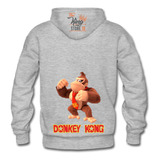 Poleron Con Cierre + Taza, Donkey Kong, Mario Bros, Videojuego, Fans, Xxxl / Thekingstore