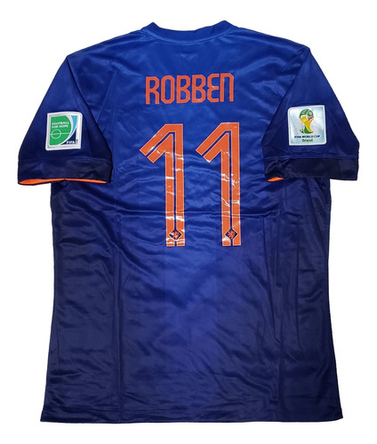 Camiseta Selección De Países Bajos Suplente 2014 Xl 11robben