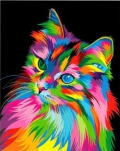 Kit Diamond Painting Pintura De Diamante - Gato 41