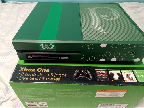 Xbox One Fat (edição Limitada Palmeiras 102 Anos)