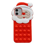 Funda/case Para iPhone X Xr Xs 11 12 13  Navideño Papa Noel