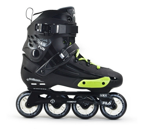 Patins Roller Profissional Fila Nrk Fun Base Txt 80mm Abec 7