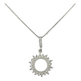 Collar Cadena Juvenil Sol Circones Plata Ley 925 Mas Caja