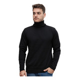 Blusa De Frio Masculina Lã Gola Alta Segunda Pele Tricô 