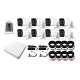 Kit Cctv 8 Cámaras 2mpx Micrófono, Dvr 8ch, Disco 3tb