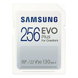 Samsung Evo Plus Tarjeta Sdxc De 256 Gb, 130 Mb/s Full Hd Y