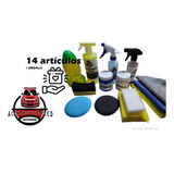 Kit De Limpieza Para Autos Shampoo Automotriz Esponjas 