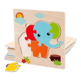 10pcs 3d Animal Jigsaw Puzzles Niños S