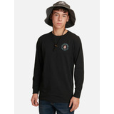 Polera Surf Badge Juvenil Hombre Negro Maui And Sons