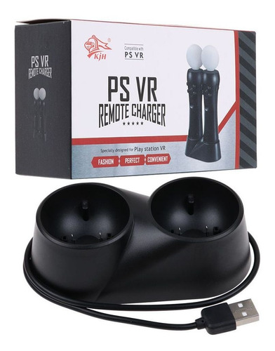 Carregador Duplo Controle Compatível Ps Move Vr Ps4 Play 3