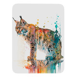 Mouse Pad Lince Arte De Animales - 17cm X 21cm D34