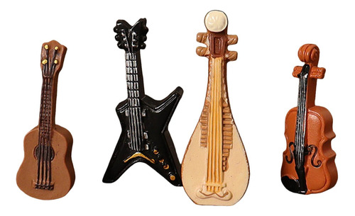 Adorno Musical En Miniatura Para Guitarra, Violín Y Bajo, Pi