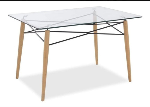 Mesa Eames Tapa Vidrio 120x80