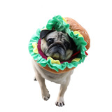 Sombrero De Halloween Burger Pet Headwear Para Perros Gatos