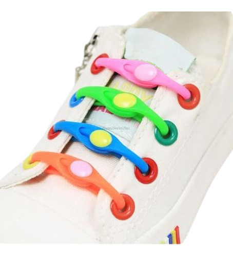 Cordones Elasticos Silicon Niños Y Adultos Cualquier Calzado