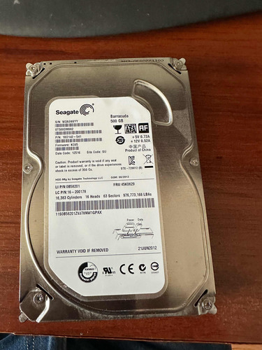 Disco Duro Sata 500gb Para Pc Marca Seagate Barracuda