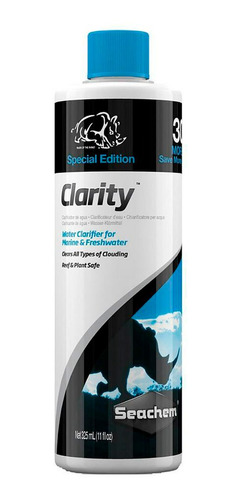 Clareador Seachem Clarity 250ml Com 30% Bonus - 325ml 