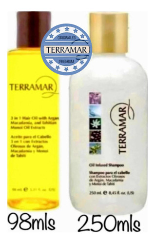 Set Terramar Shampoo Óleo + Óleo Tratamiento Capilar 98mls