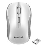 Mouse Leadsail Inalambrico Silencioso/blanco