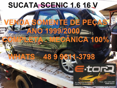 SUCATA RENAULT SCENIC 1.6 16V 99/2000 MANUAL COMPLETA