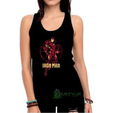 Regata Iron Man Camiseta Feminina Regata 