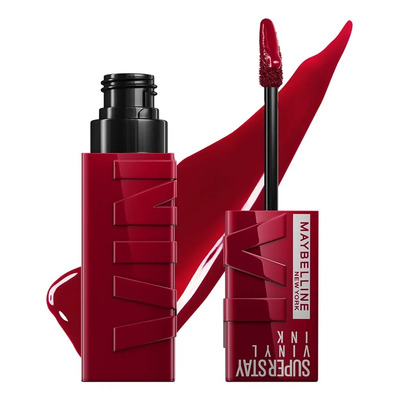 Maybelline Super Stay Vinyl Ink, Labial Líquido de Larga Duración, Efecto Vinilo y Acabado Brillante Instantáneo, Color Intenso por Hasta 16 Horas, Tono Royal | Envío gratis