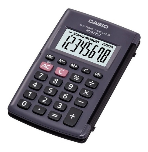 Calculadora Portatil Casio Hl 820lv-bk 8 Digitos Original Nu