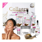 Set Skin Care Colagen Snail Blanqueamiento Limpieza Profunda