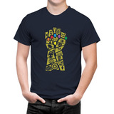 Camiseta Masculina Thanos Manopla Do Infinito Camisa Filme