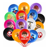 Kit De Globos Roblox Videojuego 14 Piezas Latex Mvh