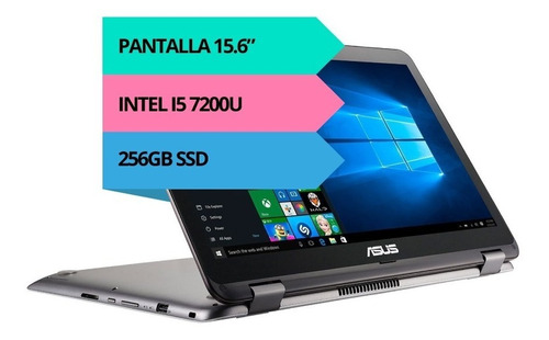 Notebook Asus I5 7200u 8gb 256gb Ssd 15.6 Windows 10 360º 12