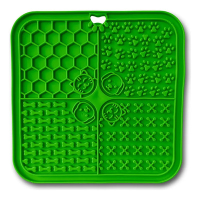 Perrísimo Tapete Calmante Y Almohadilla Para Lamer Color Verde | MercadoLibre
