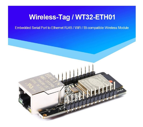 Módulo Esp32 Wifi + Bluetooth + Puerto Red Ethernet Wt32