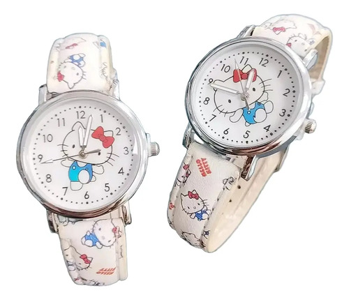 Reloj Hello Kitty Dama Fashion Cuero Regalo Retro Vintage