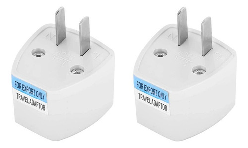 Adaptador Convertidor Enchufe Europeo A Americano 2 Pin X2