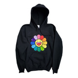 Sudadera J Balvin Colores Unisex Adulto Flor Bordado Azul