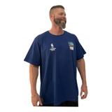 Camiseta Nba Conference Photo Xxg Plus Size Azul Indigo