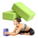 Bloco Em Eva Tijolo De Yoga Pilates Funcional Kit C/ 2 Peças