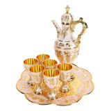 Set De Cafetera Turca, Vintage, Exquisito Y Elegante Metal