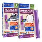 Limpiapisos Y Multiusos Nanolife Recarga Mixta - Pack X2
