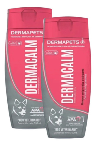 Pack De 2 Shampoo Dermacalm Antiprurítico E Hidratante 350ml