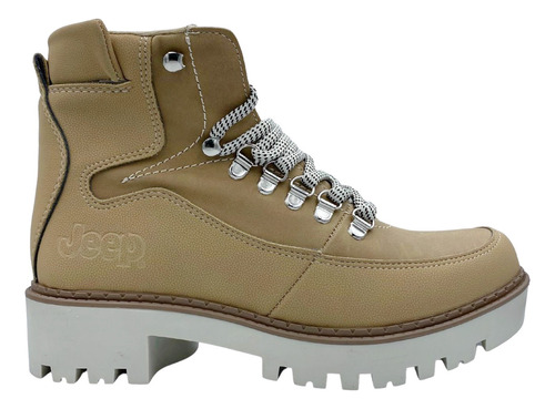 Botas Jeep Mujer 050-50 Arena Casual Originales