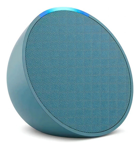 Alexa Echo Pop Smart Speaker Amazon Cor Preto Cor Azul-petróleo