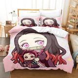 Juego De Cama De 3 Piezas Demon Slayer Cartoon Anime 1