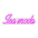 Neon Led Em Acrílico Personalizado - Isa Moda - 0,60 X 0,20
