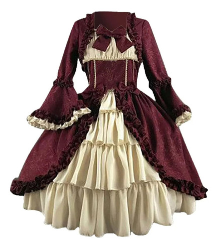 C Vestido De Corte Renacentista De Baile Victoriano Para