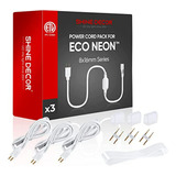 Pack Luces Led Neon 40m Con Cable Y Accesorios