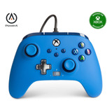 Control Con Cable Para Xbox Series X Y S Color Azul Powera