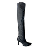 Botas Bucaneras Mujer Elastizadas Gamuza Taco 9 Cm