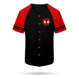 Jersey Casaca Baseball Hombre Araña Spiderman Bordada